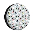 thumbnail image 1 of Kdxio Colorful Hat Snowman for Tire Cover Wheel Protectors Tyre Covers Weatherproof Wheel Covers Universal Fit for Trailer Rv SUV Truck Camper Travel Trailers 15 inch, 1 of 5