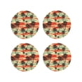 thumbnail image 1 of Kdxio Colorful Hawaii Palms Funny Coasters,4 Pcs Leather Coasters,Housewarming Gifts,Protect Furniture from Water Marks Scratch and Damage, 1 of 8