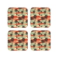 thumbnail image 1 of Kdxio Colorful Hawaii Palms Funny Coasters,4 Pcs Leather Coasters,Housewarming Gifts,Protect Furniture from Water Marks Scratch and Damage, 1 of 8