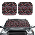 thumbnail image 1 of Kdxio Colorful Hawaii Palms Print 2-Piece Sun Shade Front Windshield - Foldable Car Front Window Sunshades for Most Sedans SUV Truck, 1 of 6