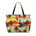 thumbnail image 1 of Kdxio Colorful Hawaii Palms for Beach Bag for Women Large Beach Tote Bag Waterproof Sandproof Swim Bag with Zipper Pockets Beach Vacation Travel, 1 of 7