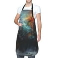 thumbnail image 1 of Kdxio Colorful Ink Style Dragon Apron with Pockets Adjustable Kitchen Aprons for Men Women Waterproof Aprons for Cooking,Drawing,Crafting, Baking Household Cleaning, 1 of 5