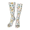 thumbnail image 1 of Kdxio Colorful Insects Funny Silky Novelty Funky Long Knee High Socks Soft 3D Print Cosplay Crazy Stockings for Men Women, 1 of 8