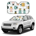 thumbnail image 1 of Kdxio Colorful Insects Print Windshield Sun Shade, Foldable Sun Blocker for Car,Truck,SUV Automotive Interior Sun Protection,Reflective Shade for Front Windshield(Medium), 1 of 7
