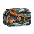 thumbnail image 1 of Kdxio Colorful Koi Fish Art for Double Compartment Pen Case Oxford Organizer with Zipper Pockets for Students Artists, 1 of 7