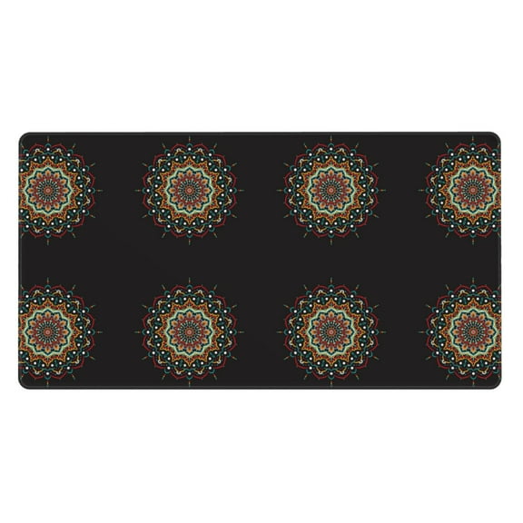 Kdxio Colorful Mandala Print Large Gaming Mouse Pad,Non-Slip Base,Water Resist Keyboard Pad for Gamer,Office & Home,29.5 x 15.8 in