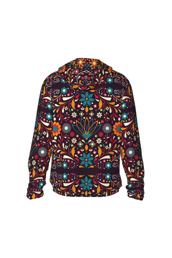 Colorful Mexican2 Print Women Men Sun Protection UPF 50+ Jackets Zip Up Long Sleeve Hoodie Hiking Lightweight with Pockets