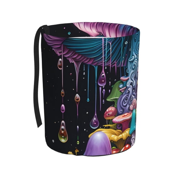 Kdxio Colorful Mushroom Car Trash Can Garbage Car Accessories Trash Can Car Waste Bin for for Driver and Passenger Any Vehicle