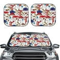 thumbnail image 1 of Kdxio Colorful Mushrooms Print 2-Piece Sun Shade Front Windshield - Foldable Car Front Window Sunshades For Most Sedans Suv Truck, 1 of 6