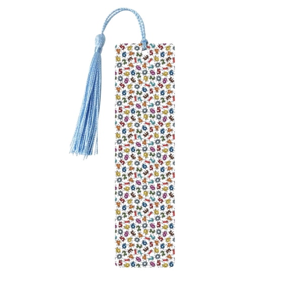 Kdxio Colorful Numbers Print Metal Tassel Bookmarks,Perfect Gift for Art Lovers and Bookworms Metal Bookmarks for Women