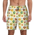 thumbnail image 1 of Kdxio Colorful Owls 1 Print Men's Swim Trunks with Compression Liner 7 Inch Inseam Quick Dry Swim Shorts, 1 of 5