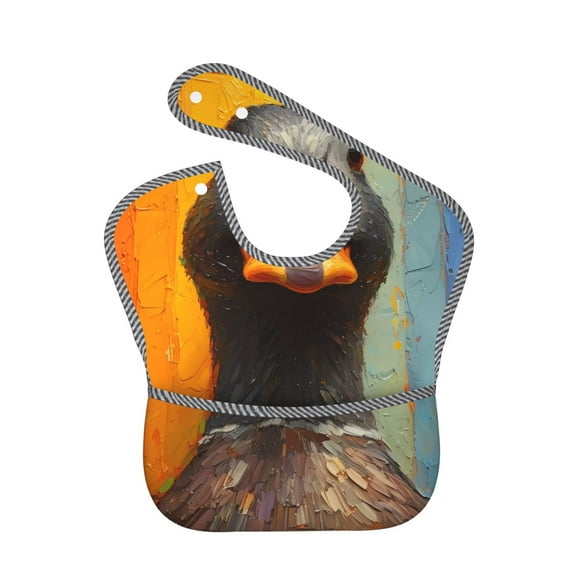 Kdxio Colorful Painted Duck Bibs For Babies, Baby Bibs for Eating, Toddler Bibs, Waterproof Bibs, Feeding Bibs, for Toddlers, Boys, Girls