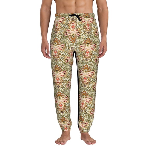 Kdxio Colorful Paisley Pattern Joggers,Sweatpants for Men with Pockets-Medium