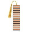 thumbnail image 1 of Kdxio Colorful Pastel Stripes Print Metal Tassel Bookmarks,Perfect Gift for Art Lovers and Bookworms Metal Bookmarks for Women, 1 of 8
