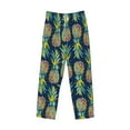 thumbnail image 1 of Kdxio Colorful Pineapples Print Men's Sleep Pajama Pant Lounge Pants with Pockets, 1 of 8