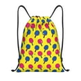thumbnail image 1 of Kdxio Colorful Ping Pong Print Drawstring Backpack Bag,Waterproof Draw String Back Sack, Gym Drawstring Bags Swim Bag For Unisex, 1 of 5