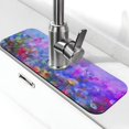thumbnail image 1 of Kdxio Colorful Purple Cosmos Flower Pattern Non-Slip Diatom Mud Faucet Drain Pad,Self Absorbent Mat for Kitchen Sink for Variety Kitchen & Bathroom Countertops, 1 of 7