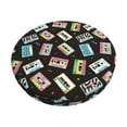 thumbnail image 1 of Kdxio Colorful Retro Tape Print Stool Covers Round,Stretch Round Bar Stool Covers Washable Bar Stool Cushion Slipcover for 12-15 Inch Chair, 1 of 7