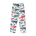 thumbnail image 1 of Kdxio Colorful Shark Print Men's Sleep Pajama Pant Lounge Pants with Pockets, 1 of 8