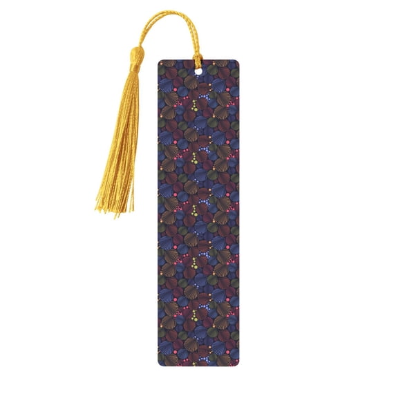 Kdxio Colorful Shells Print Metal Tassel Bookmarks,Perfect Gift for Art Lovers and Bookworms Metal Bookmarks for Women