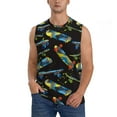 thumbnail image 1 of Kdxio Colorful Skateboard for Men's Muscle T-shirt,Sleeveless for Workout Running Athletic Gym Lounge Casual, 1 of 5