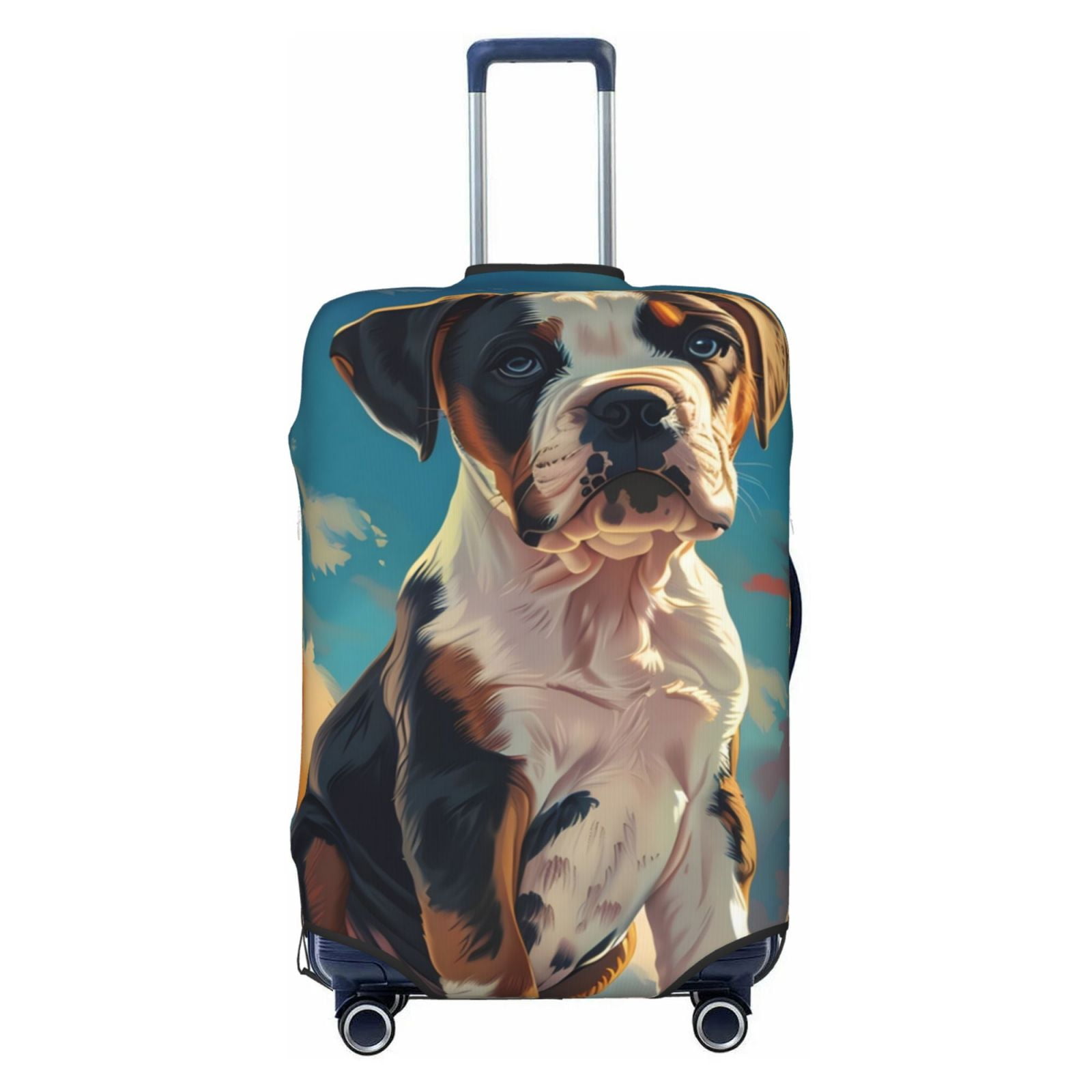 Kdxio Colorful Sky Puppy Pattern Luggage Cover for Travel,Elastic and