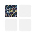 thumbnail image 1 of Kdxio Colorful Space Funny Coasters,4 Pcs Leather Coasters,Housewarming Gifts,Protect Furniture From Water Marks Scratch And Damage, 1 of 1