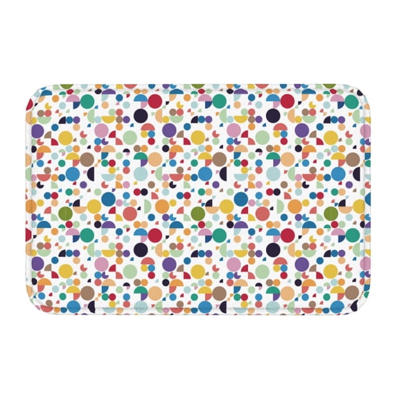 Kdxio Colorful Spots,16" x 24", Non-Slip Front Door Mats,Outdoor Welcome Mat Washable
