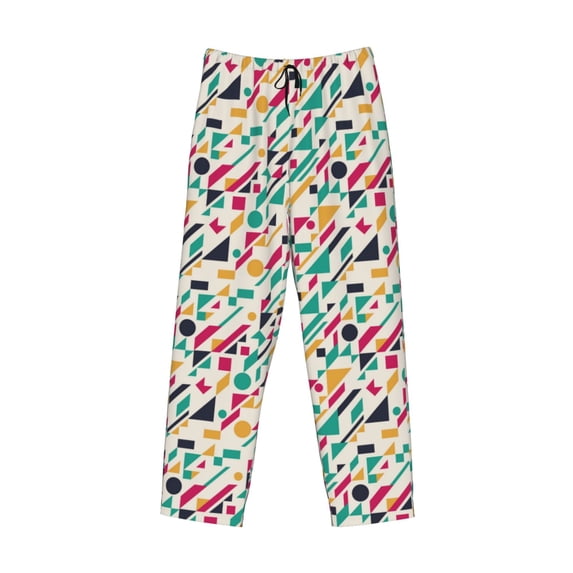 Kdxio Colorful Spots Print Men's Sleep Pajama Pant Lounge Pants with Pockets