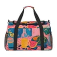 thumbnail image 1 of Kdxio Colorful Summer Fruit Table Travel Duffel Bag Gym Bag Weekender Travel Bag Gym Bag for Women &Men Airplane Travel Essentials for Flying, 1 of 7