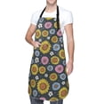thumbnail image 1 of Kdxio Colorful Sunflowers Apron with Pockets Adjustable Kitchen Aprons for Men Women Waterproof Aprons for Cooking,Drawing,Crafting, Baking Household Cleaning, 1 of 8
