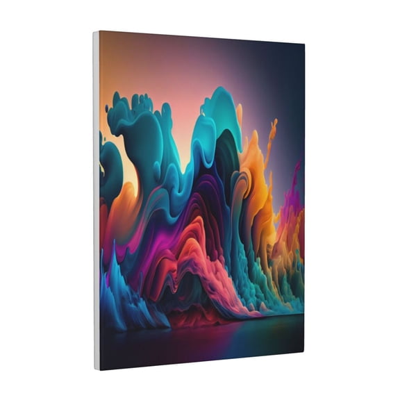 Kdxio Colorful Surreal Landscape Pattern Canvas Wall Art 12x16 Inches - Waterproof HD Print Solid Wood Frame for Living Room & Bathroom,Vertical