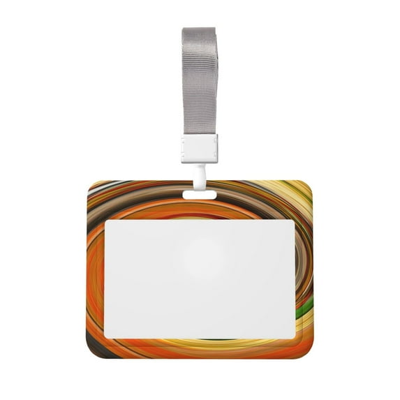 Kdxio Colorful Swirl Card Badge Holder Work Badge Sleeve for Office, School, Factory, ID Credit Cards, Driver Licenses and Passes