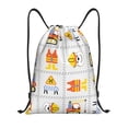 thumbnail image 1 of Kdxio Construction Equipments Worker Print Drawstring Backpack Bag,Waterproof Draw String Back Sack, Gym Drawstring Bags Swim Bag For Unisex, 1 of 9