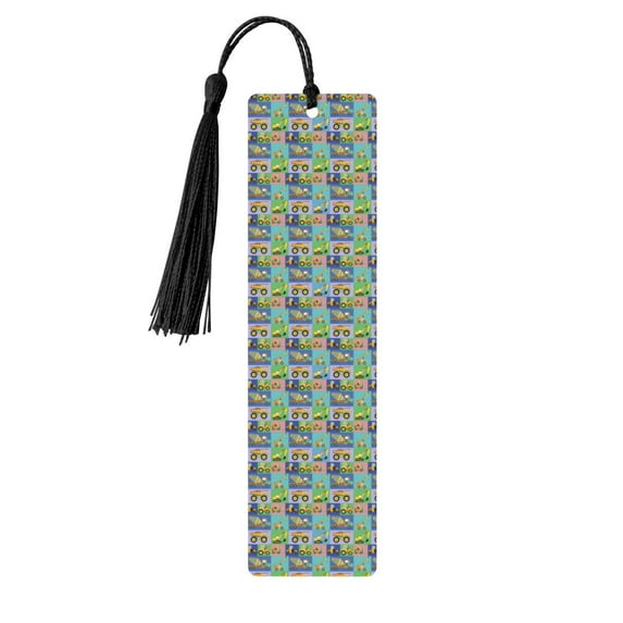 Kdxio Construction Machinery Print Metal Tassel Bookmarks,Perfect Gift for Art Lovers and Bookworms Metal Bookmarks for Women