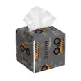 thumbnail image 1 of Kdxio Construction Machines Print Tissue Box Cover,Square Decorative PU Leather Facial Paper Case Organizer Holder Dispenser for Bathroom,Night Stands,Desk,Car 5.2''X5.2''X5.2'', 1 of 1