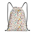 thumbnail image 1 of Kdxio Cooking Utensils Print Drawstring Backpack Bag,Waterproof Draw String Back Sack, Gym Drawstring Bags Swim Bag For Unisex, 1 of 9