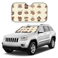 thumbnail image 1 of Kdxio Cooking With Love Print Windshield Sun Shade, Foldable Sun Blocker for Car,Truck,SUV Automotive Interior Sun Protection,Reflective Shade for Front Windshield(Medium), 1 of 7