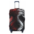 thumbnail image 1 of Kdxio Cool Black And White Dragon Pattern Luggage Cover for Travel,Elastic and Durable,Fits 18-32 Inch,Anti-Scratch Suitcase Protector-No luggage included, 1 of 5
