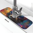 thumbnail image 1 of Kdxio Cool Cat With Sunglasses Pattern Non-Slip Diatom Mud Faucet Drain Pad,Self Absorbent Mat for Kitchen Sink for Variety Kitchen & Bathroom Countertops, 1 of 7