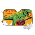 thumbnail image 1 of Kdxio Cool Dinosaur Playing Guitar Print Windshield Sun Shade,UV Rays and Sun Heat Protection,Sunshade for Car Windshield,Car Shade Front Windshield - Small, 1 of 6