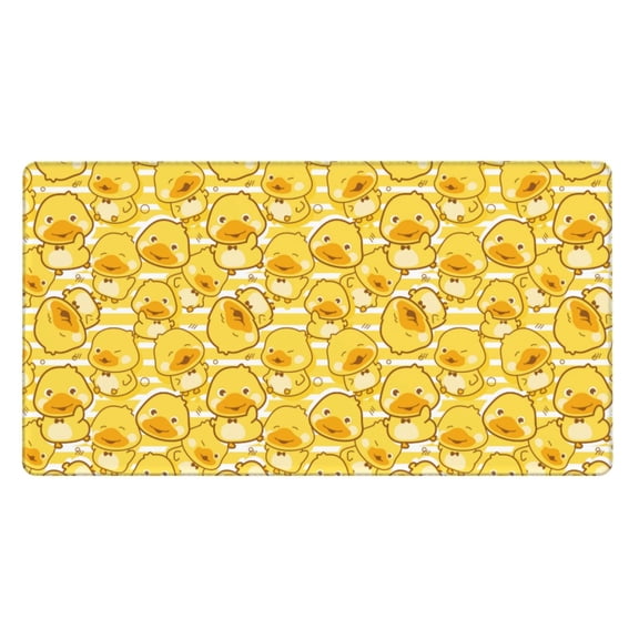 Kdxio Cool Duck With Yellow Strip Print Large Gaming Mouse Pad,Non-Slip Base,Water Resist Keyboard Pad for Gamer,Office & Home,29.5 x 15.8 in