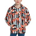 thumbnail image 1 of Kdxio Cool Flamingo Pattern Boys Athletic Unisex Boys Girls Hoodie with Pocket Sweatshirts-X-Large, 1 of 6