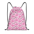 thumbnail image 1 of Kdxio Cool Flamingos Print Drawstring Backpack Bag,Waterproof Draw String Back Sack, Gym Drawstring Bags Swim Bag For Unisex, 1 of 5