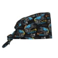 thumbnail image 1 of Kdxio Cool Off-Road Vehicle Pattern Turban Hat for Women Men Comfortable Adjustable Cleaning Working Cap with Sweatband, 1 of 8