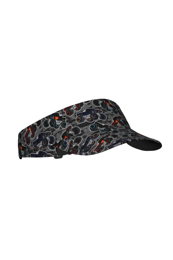 Cool Off-Road Vehicle Print Sun Visor Hat Golf Visor Adjustable Velcro Outdoor Sports Cap for Men Women