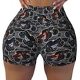 thumbnail image 1 of Kdxio Cool Off-Road Vehicle Print Workout Shorts for Women Seamless Soft Smooth Gym Yoga Scrunch Active Shorts, 1 of 9