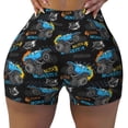 thumbnail image 1 of Kdxio Cool Off-Road Vehicle Print Workout Shorts for Women Seamless Soft Smooth Gym Yoga Scrunch Active Shorts, 1 of 9
