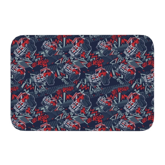 Kdxio Cool Red Off-Road Vehicle,16" x 24", Non-Slip Front Door Mats,Outdoor Welcome Mat Washable