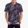 thumbnail image 1 of Kdxio Cool Red Off-Road Vehicle Print Men's Short Sleeve Polo Shirt,Midweight Men's Shirt, 1 of 6